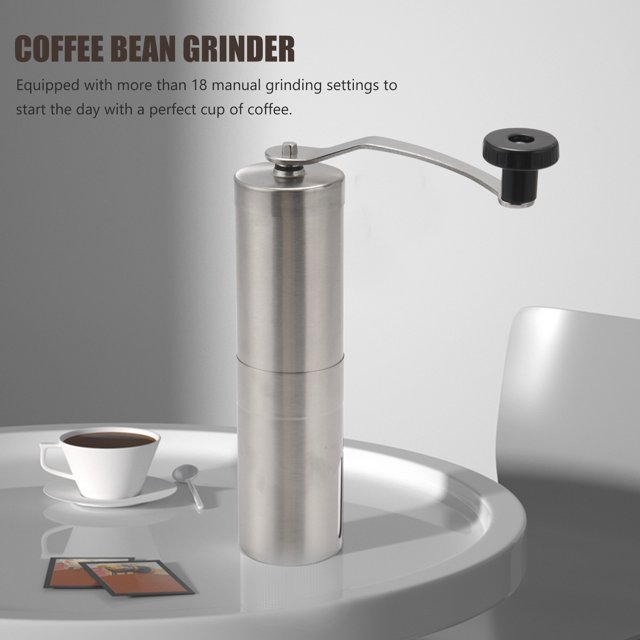 Moulin à Café Manuel avec Réglages Réglables Mini Moulin à Café en Acier Inoxydable