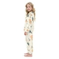 thumbnail image 4 of Fluffy Pajamas Set Fuzzy Winter Warm Pj Sets Pullover Tops and Long Pants Chinese Fans Pattern Small, 4 of 8