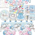 thumbnail image 2 of Cinnamo-rollo de dibujos animados, decoración de fiesta de cumpleaños con temática de perro blanco, pancarta de globo desechable, platos de Baby Shower, tazas, pancarta de fondo para niños, 2 of 5
