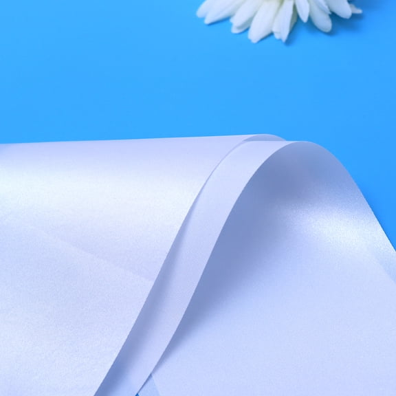 HOOWIFFY 6-Pack White Satin Sashes for Women, Blank Lettering Ribbons for Parties, Events, Celebrations and Special Occasions