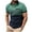 Green, variant on UVEASISHA Mens Polo Shirts Short Sleeve Zip Front,Men's Henley Shirts 2025 Muscle Fit Polo Shirts Vintage Casual Quarter Zipper V Neck T-Shirts for Men,Green S