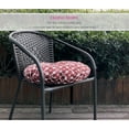 thumbnail image 3 of FBTS Prime 18x18 inch Red Geometric Outdoor Bistro Chair Cushions, Pack of 2, 3 of 7