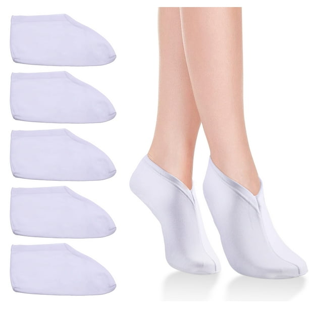 Seitruly 5 pares de calcetines hidratantes para el cuidado de los pies, medias de algodón y LICRA, protectores transpirables para la piel del pie, Cuidado de los pies Seitruly BFH000897-00