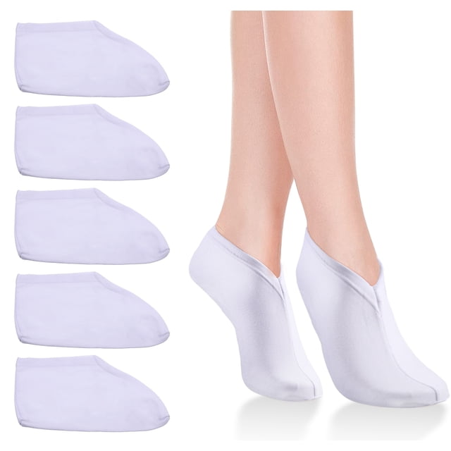 Minnieouse 5 pares de calcetines hidratantes para el cuidado de los pies, medias de algodón y LICRA, protectores transpirables para la piel del pie, Cuidado de los pies Minnieouse BFH000897-00