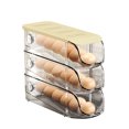thumbnail image 2 of Porte-œufs Empilable, Boîte de Rangement pour Réfrigérateur, Porte-ufs Roulant Automatique avec Matériaux Scellés pour Armoires de Cuisine et Placards, 2 of 7