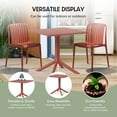 thumbnail image 6 of WestinTrends Playa 31.5" Square Outdoor Plastic Resin Patio Dining Table for 4, Red, 6 of 13