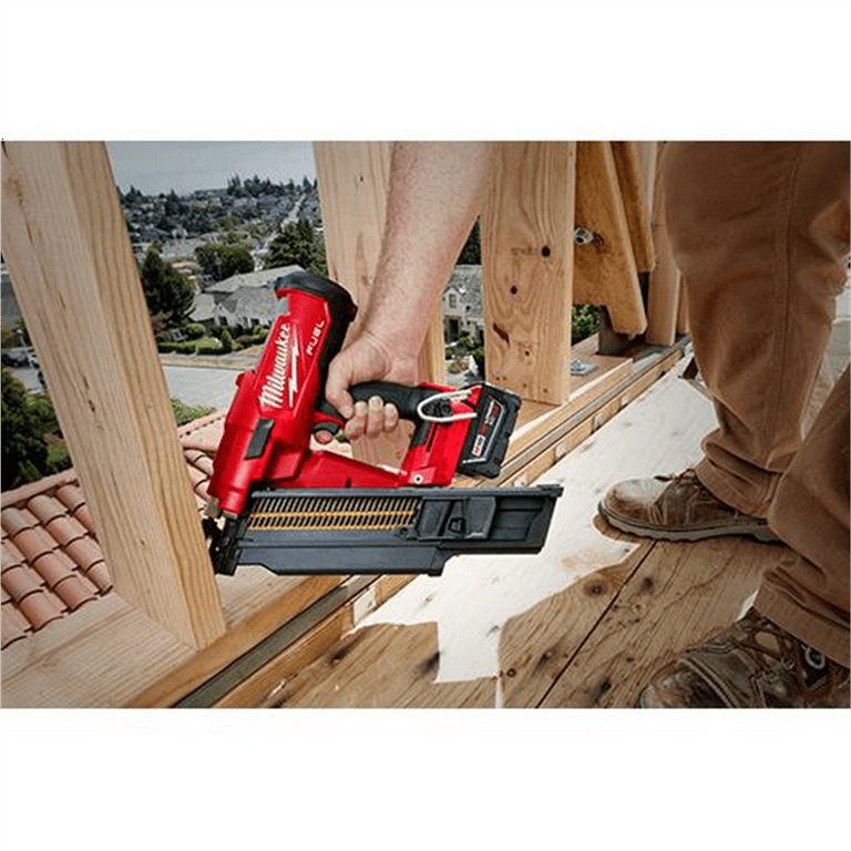 Milwaukee Tool M18 FUEL 21 Degree Cordless Nail Gun Battery Powered Framing Nailer Walmart