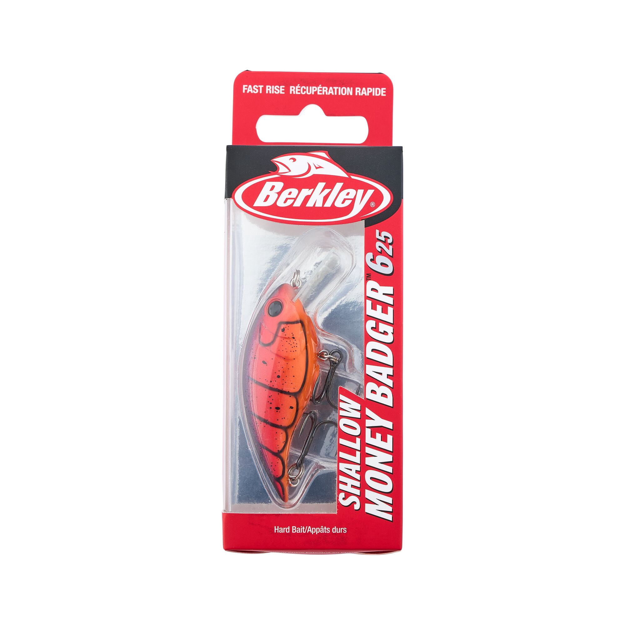 Berkley Shallow Money Badger, 2.5 in, Crankbaits, Special Red Craw (1 Count)