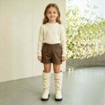 thumbnail image 4 of WXFAZCVU Girls Knee High Boots Over Knee Long Boots Round Toe Princess Shoes Fashion Goingout Size 2.5, 4 of 4