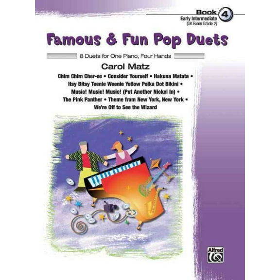 Pre-Owned Famous & Fun Pop Duets: 8 Duets for One Piano, Four Hands: 4 Paperback