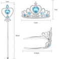 thumbnail image 4 of Frozen Crown And Magic Wand Elsa Dress Up Accessory Set For Party, Cosplay, 4 of 7