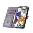 thumbnail image 3 of Compatible with iPhone 14 Plus Embossed Butterfly Case with Wallet and Kickstand Cover, 3 of 5
