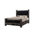 thumbnail image 2 of Picket House Furnishings Grayson Queen Storage Poster 5pc Bedroom Set, Grey Oak, 2 of 11