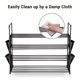 thumbnail image 3 of Yescom 2 Pack 4 Tier Shoe Rack Shelf Metal Shoe Tower 16 Pairs Shoe Storage Organizer Unit Entryway Closet Dorm Shelf Stackable Cabinet, 3 of 9