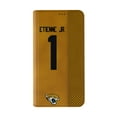 thumbnail image 2 of Keyscaper Travis Etienne Jr Brown Jacksonville Jaguars Folio iPhone Case, 2 of 7