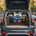 thumbnail image 2 of KUIFORTI Car Trunk Organizer Tie Dye Car Organizers and Storage Fashion Car Interior Accessories Back of Car Seat Organizer, Space-Saving Trunk Storage Organizer with Adjustable Straps, 2 of 6