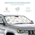 thumbnail image 4 of YFYANG Front Windshield Sun Shade, Flower Leaves Pattern Foldable Car Visor for Cars, Trucks, SUVs, Medium, 4 of 9