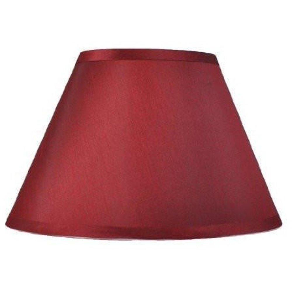 Urbanest Coolie Lamp Shade,Faux Silk, 8x16x10", Burgundy