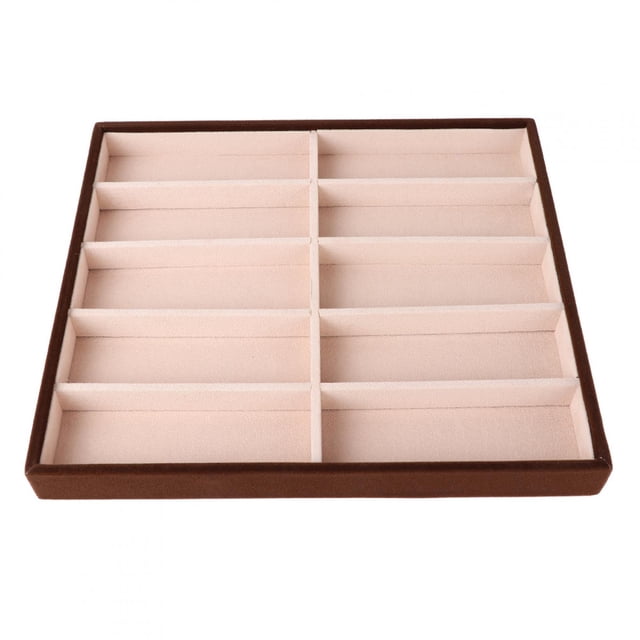 Caja para gafas de sol, caja para gafas de sol con 10 rejillas, caja para almacenamiento de gafas diseñada para el futuro Jadeshay A