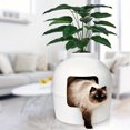 thumbnail image 2 of Enclosed Hidden Cat Nest, Indoor Grass Planter Cat Sleeping Nest With Large Entry,, 2 of 5