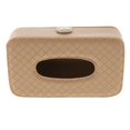 thumbnail image 2 of Caja de Toallitas Húmedas Tissuebox Caja de Pañuelos Cosméticos Dispensador de Pañuelos con Superficie de material cuero , Paño de Franela Interior Beige, 2 of 9