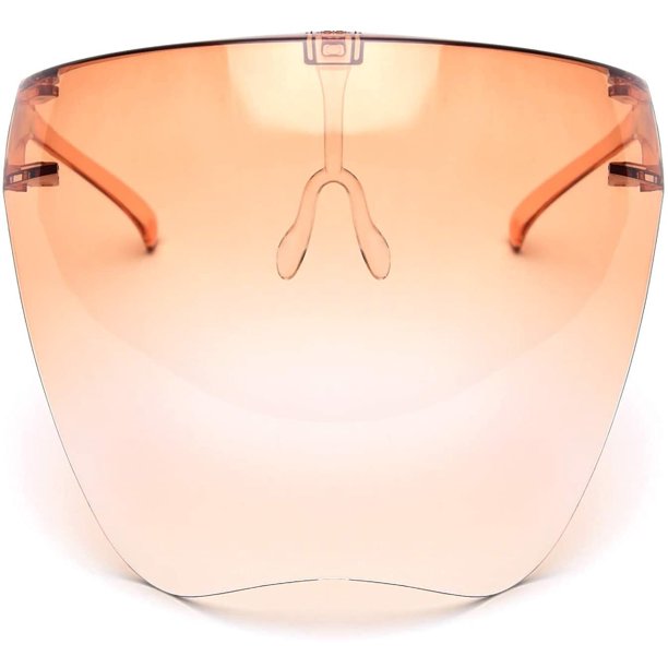 6.81 x 5.59 x 2.8 inchesOrangeGafas de sol con visera protectora para el sol, viseras de cobertura completa con gafas de gran tamaño para hombres y mujeres, sombrilla de protección