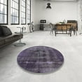 thumbnail image 4 of Ahgly Company Machine Washable Indoor Rectangle Industrial Modern Plum Purple Area Rugs, 2' x 4', 4 of 7