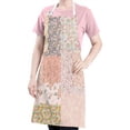 thumbnail image 5 of Pioneer Flower Floral Print Pattern Apron-Garden Aprons for Women with Pockets-Cotton Linen Waterproof Kitchen Cooking Gardening Aprons Adjustable for Kitchen,Cooking,BBQ and Salon 33x27 Inch, 5 of 7