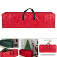 thumbnail image 3 of Large Christmas Tree Storage Bag, Strong And Durable Waterproof Resistant Artificial Tree Storage Bag Fits to 9ft - Red ,, 3 of 8