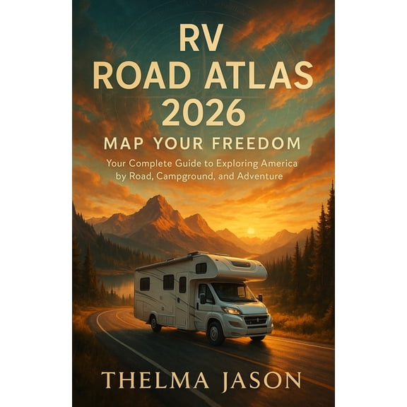 RV Road Atlas 2026: The Essential Pocket Guide to America's Scenic Highways, Campgrounds, and RV Adventures, (Paperback)