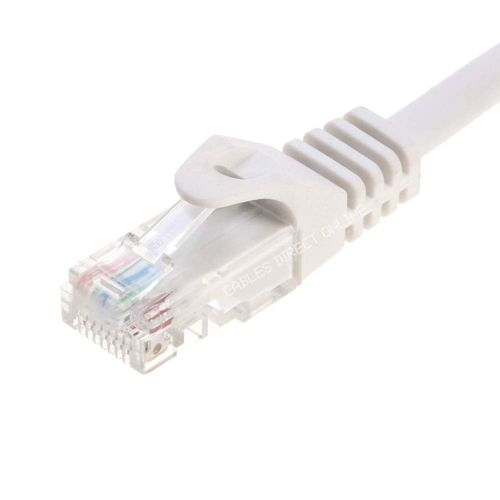 10 LOT 15FT White Cat6 Network LAN Copper Cable Ethernet patch Rj45 pack 15 FT 