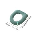 thumbnail image 3 of Warm Toilet Seat Cushion | Soft Polyester Fiber Heated Toilet Lid Cover | Bathroom Toilet Seat Pad Mat | Gray Green Blue Pink Color Options | Easy Installation & Removal, 3 of 6