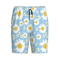 thumbnail image 6 of Daiia Daisies Flowers Mens Woven Stretch Pajama Short,Short Pajama Pants-XX-Large, 6 of 7