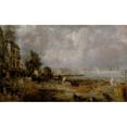 thumbnail image 3 of John Constable 18x12 Black Modern Framed Museum Art Print Titled - The Opening of Waterloo Bridge, 3 of 5