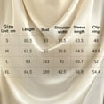 thumbnail image 3 of Camisa de manga larga de gasa para mujer, camiseta holgada con cuello en V drapeada, 3 of 6