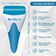 thumbnail image 2 of Rodillo de hielo para aliviar la hinchazón de la cara y los ojos, masajeador facial, rodillo helado para mujeres, reduce la hinchazón y aprieta los poros, alivia la migraña y el dolor azul Jormftte WRMH-1091-1, 2 of 7
