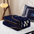 thumbnail image 5 of Erosebridal Sea Octopus Zipper Full Size Comforter Sets with Fitted Sheet and 2 Pillowcases, Marine Stripe Zipper Bedding Set, Reversible, 5 of 7