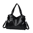 thumbnail image 2 of Bolsos de mano para mujer jinwen bolso de hombro gran capacidad citas desplazamientos viajes Negro, 2 of 8