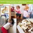 thumbnail image 5 of 4Pcs Child Safety Locks, Baby Proofing Cabinet Lock U Shaped Baby Safety Latch Adjustable Childproof Sliding No Drilling Kids Safety Lock for Drawers Fridge Closet Cupboard, 5 of 9