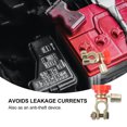 thumbnail image 4 of MasteelfCA 17mm Universal Car Battery Disconnect Switch Isolator Cut Off Switch (Red), 4 of 8