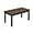 Dark Brown, variant on Dycanpo Outdoor Coffee Table Rectangle, HDPS Patio Table for Outside, 17.7" x 35" x 17.7", Black