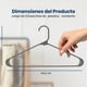 thumbnail image 2 of Ganchos de Plastico Premium SereneLife, Antideslizantes, Ahorradores de Espacio, Duraderos y Resistentes, para Camisas, Suéteres, Sudaderas, Abrigos, Pantalones y Vestidos, Gris, Pack 200, 2 of 7