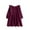 Wine, variant on Coerni Toddler Baby Girls Corduroy Dress Kid Cotton Linen Long Sleeve Casual A Line Dresses Solid Swing Fall Tie Lace Ruffle Outfit