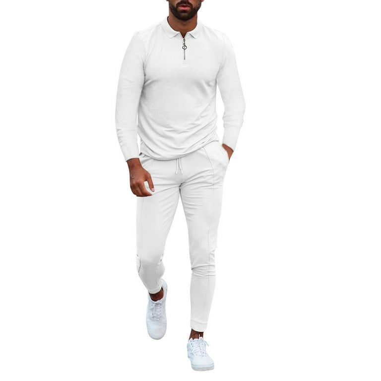 White long sleeve shirt mens outfit cheap