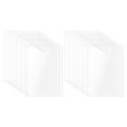 thumbnail image 1 of Uxcell 50Pcs Self Adhesive Index Card Pockets with Top Open for Loading, 6.1 x 8.7 Inch Clear Index Card Label Holder Photo Sleeves for Office Home Library Card Storage Bin, 1 of 6