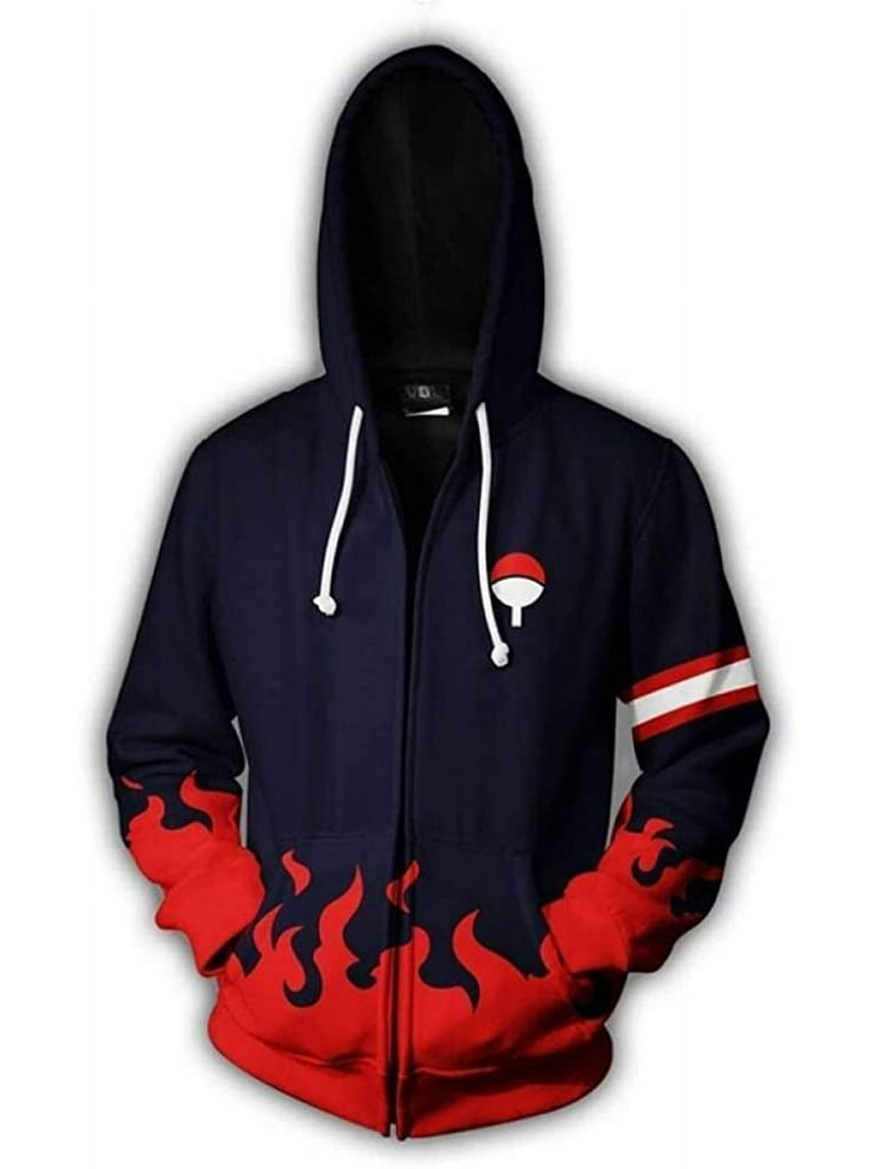 Anime Naruto Hoodie Zipper Coat Tops Thin Hoodies Sweatshirt