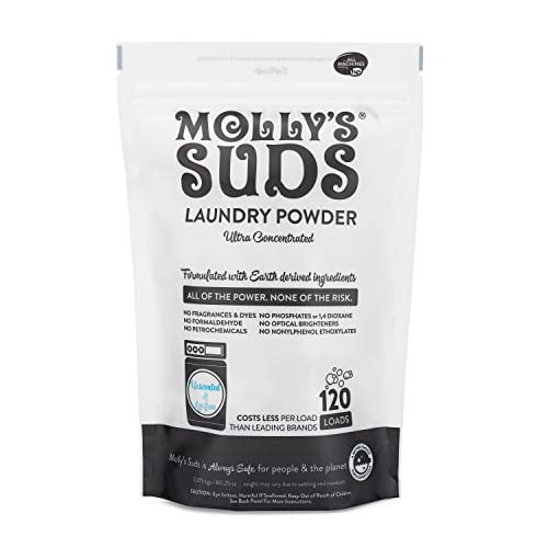 Molly's Suds Unscented Laundry Detergent Powder, 70 Loads, Natural
