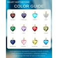 thumbnail image 6 of 925 Sterling Silver Genuine Birthstone Necklace for Women, Heart Love Necklace, Birthday Gifts for Her, 6 of 6
