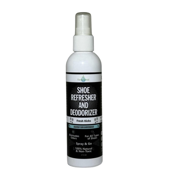 EarthSential Shoe Refresher and Deodorizer Spray, 100% Natural, Family Friendly, 4 oz, 1 Count