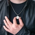 thumbnail image 2 of Rotating Saint Benedict Medal Necklace Men Stainlee Steel San Benito Pendant Charm Catholic Jewelry, 2 of 9